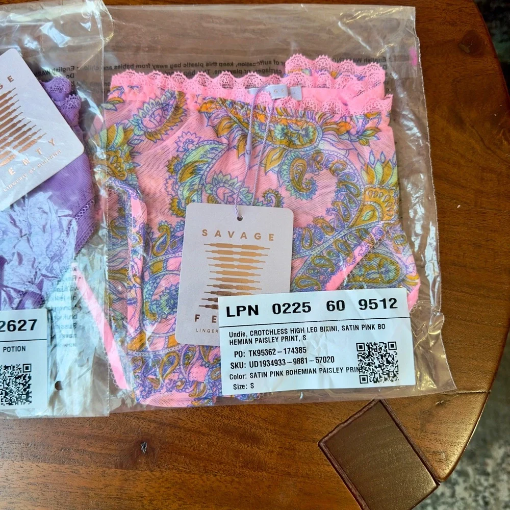 Savage X Fenty Crrotchless Panty Set Bundle